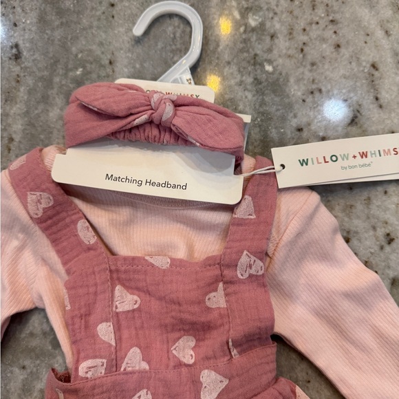 Willow+Whimsey NWT 3-piece set 3-6 months - Picture 2 of 6